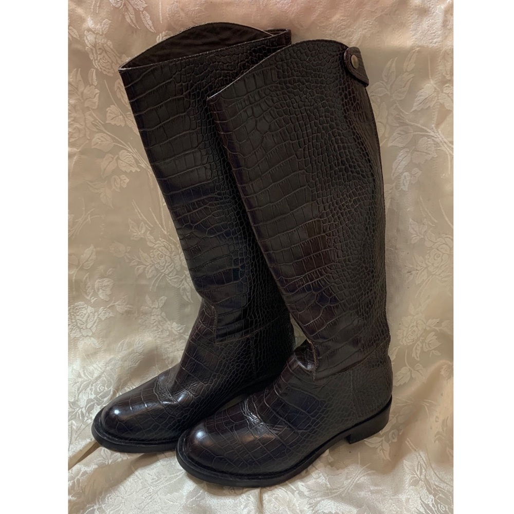 Leather boots